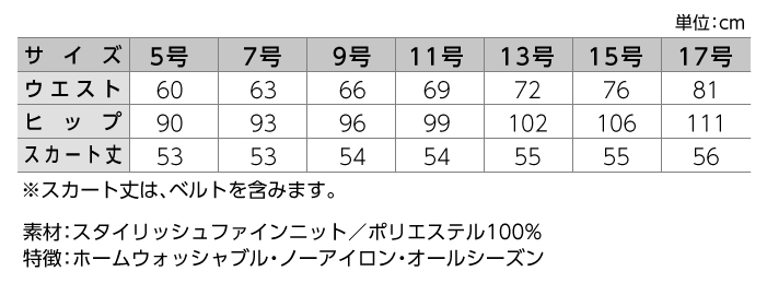 【スカート/事務服】AR3856-2 スカート（Aライン） オールシーズン レディース【ALPHAPIER/チクマ】 サイズ