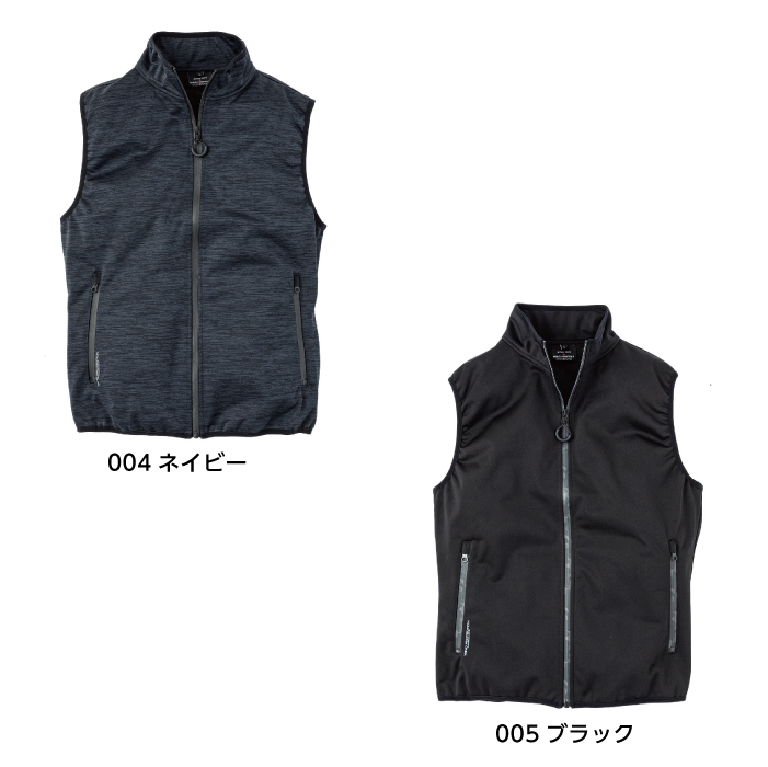 【作業着/作業服】R-145 防風ストレッチベスト 秋冬【EVENRIVER/イーブンリバー】 カラー
