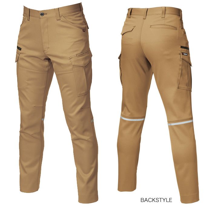 バートル カーゴパンツ 9072R 反射 メンズ 制電 細身 BURTLE【秋冬