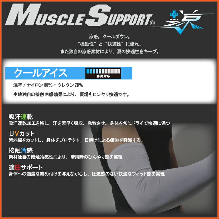 TS DESIGN アームカバー パワーアーム 84116「マッスルサポート