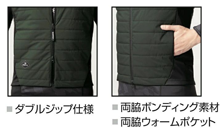 バートル ヒーターベスト サーモクラフト対応 3214 防寒ベスト