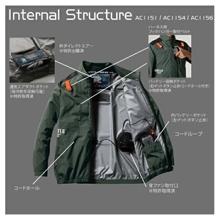 空調作業服 空調服®】【服のみ】エアークラフト半袖ブルゾン