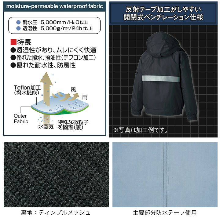 お買い得商店街 ウィンターコート GR-1108 防寒コート 防汚 防水 透湿 強撥水 スノーボード