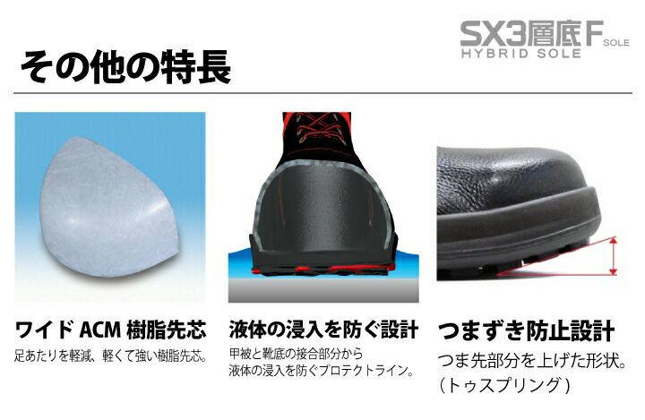 安全靴 WS28 黒床 シモン セーフティシューズ 溶接 耐熱 ガス切断作業